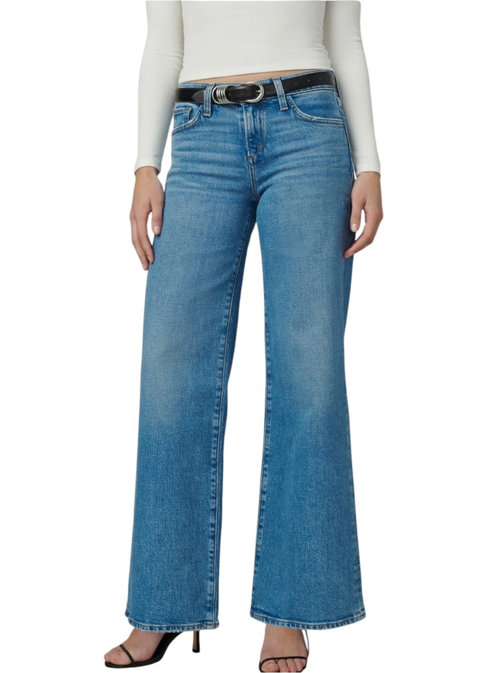 New Joe’s The Lou Lou Low Rise Wide Leg Jeans in Stand By Size 32